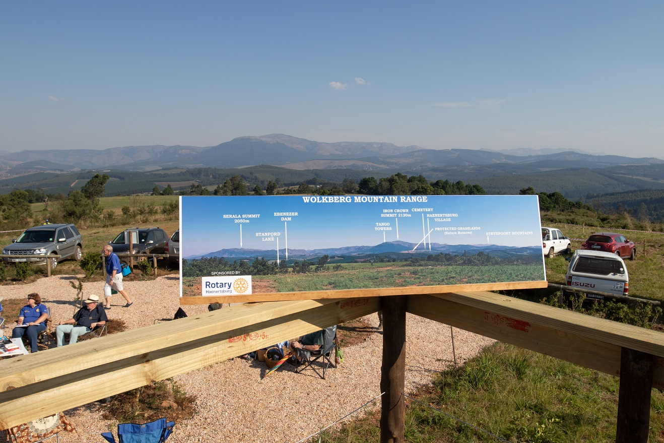 Panoramic View Board On The Viewing Deck Haenertsburg Rotary Club